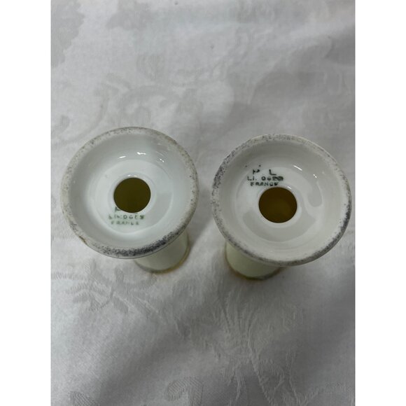 Limoges J.P.L. Porcelain France Vintage Gold Trim Salt & Pepper - Picture 4 of 4